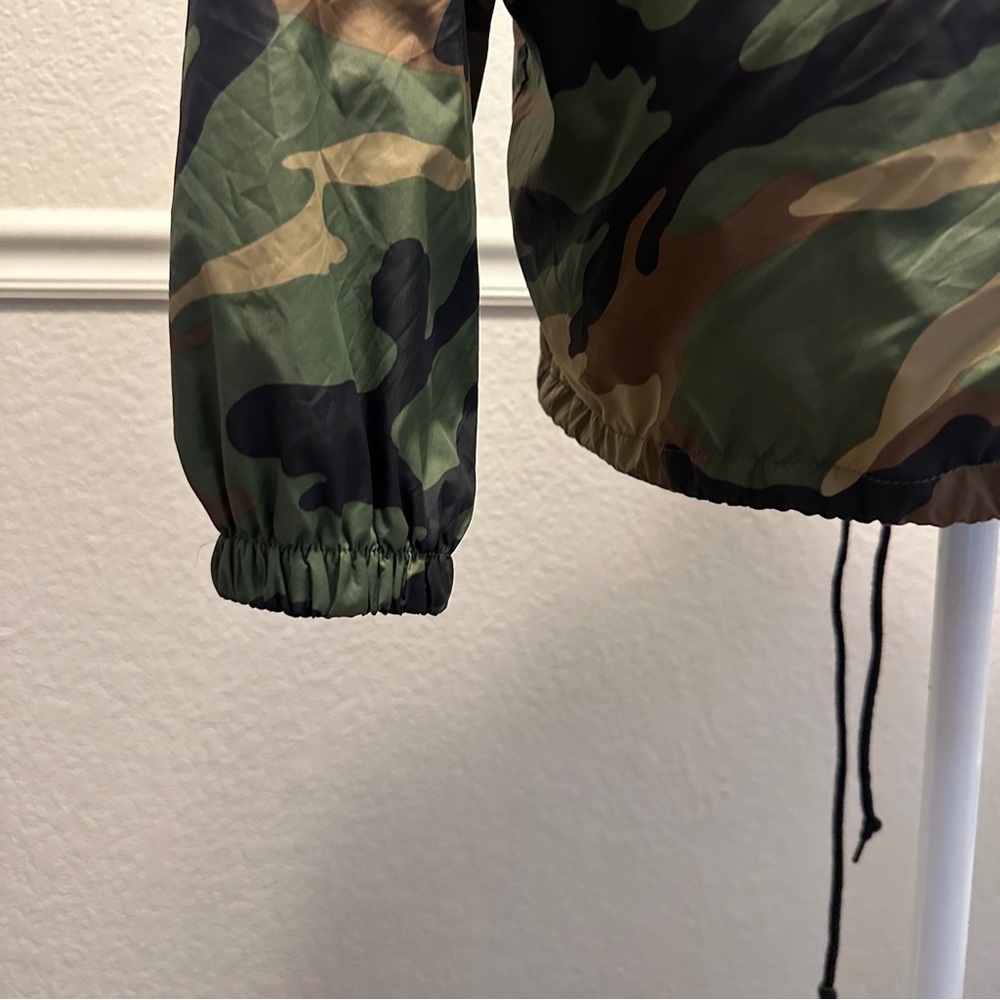 Huf Camouflage Nylon Windbreaker Jacket Lightweight Men's Size M Mesh Lining - Picture 5 of 6
